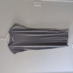 Everlane Cotton Tank Dress Slate Blue Grey